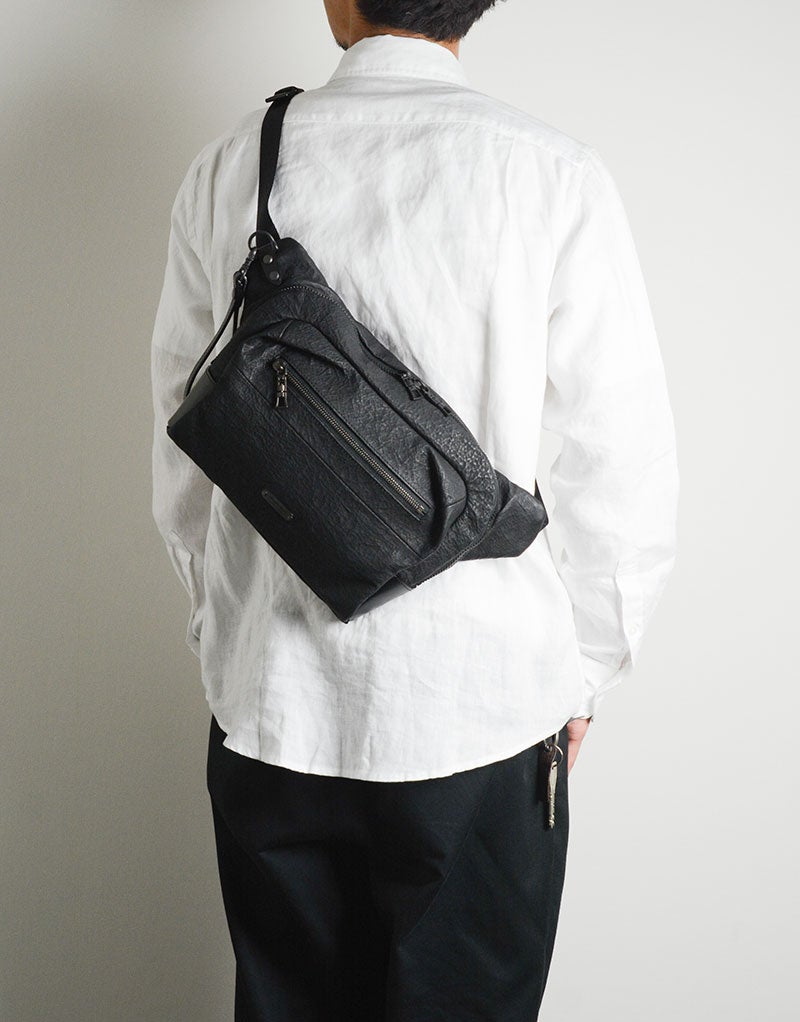 Brain leather waist bag No.02241