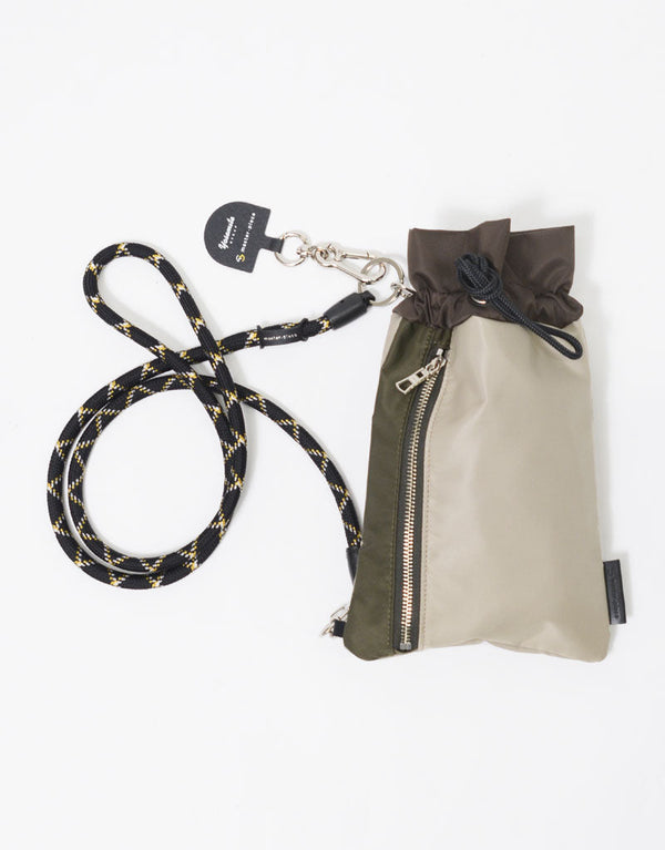 yosemite strap × master-piece mobile strap drawstring pouch No.12431-YS